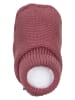 Sterntaler Strick-Hausschuhe in Dunkelrosa