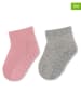 Sterntaler 2er-Set: ABS-Socken in Rosa/ Grau