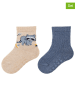 Sterntaler 2er-Set: ABS-Socken "Waschbär" in Beige/ Dunkelblau