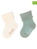 Sterntaler 2er-Set: Babysocken in Grün/ Creme