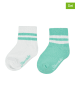 Sterntaler® 2er-Set: Baby-Socken in Türkis/ Weiß