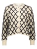 YAS Cardigan in Creme/ Schwarz
