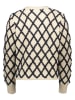 YAS Cardigan in Creme/ Schwarz