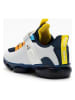 Bull Boys Sneakers "T-Rex Scarpa" wit/donkerblauw/geel