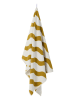 Jotex Ręcznik kąpielowy "Waves" w kolorze kremowo-oliwkowym
