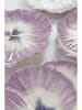 Jotex 4er-Set: Speiseteller ''Flora'' in Lila - Ø 27 cm