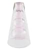 Jotex Vase "Tilo" in Transparent/ Rosa - (H)18 x Ø 10 cm