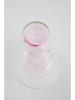 Jotex Vase "Tilo" in Transparent/ Rosa - (H)18 x Ø 10 cm