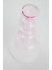 Jotex Vase "Tilo" in Transparent/ Rosa - (H)18 x Ø 10 cm