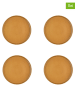 Björn 4er-Set: Dessertteller "Scandi" in Ocker - Ø 21,5 cm