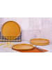 Björn Talerze obiadowe (4 szt.) "Scandi" w kolorze musztardowym - Ø 27,5 cm