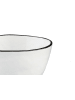 Björn 4-delige set: serveerkommen "Pure" wit/zwart - Ø 12 cm