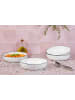 Björn 4-delige set: soepborden "Pure" wit/zwart - Ø 21,5 cm
