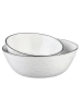 Björn 2-delige set: saladekommen "Pure" wit/zwart