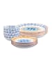 Björn 12-delig tafelservies "Napoli" wit/blauw/oranje
