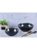 Björn 2-delige set: saladeschalen "Iris" donkerblauw