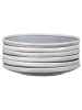 Björn Talerzyki deserowe (6 szt.) "Stone" w kolorze szarym - Ø 19 cm