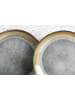 Björn 6er-Set: Speiseteller "Genesis" in Grau/ Beige - Ø 27 cm