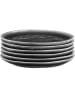 Björn 6er-Set: Dessertteller "Moon" in Schwarz - Ø 21 cm