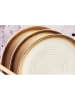 Björn 6-delige set: dinerborden "Cosmos" wit/beige - Ø 27,5 cm