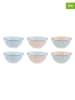Björn 6-delige set: ontbijtkommen "Pastel" lichtblauw/lichtgroen/lichtroze - Ø 15 cm