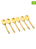 Björn 6er-Set: Edelstahl-Kaffeelöffel "Knut" in Gold - (L)14 cm