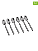 Björn 6-delige set: roestvrijstalen koffielepels "Viggo" zwart - (L)14 cm