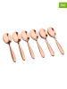 Björn 6-delige set: roestvrijstalen koffielepels "Kaja" koperkleurig - (L)14 cm