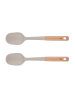 Björn Salatbesteck "Gunnar" in Braun/ Grau - (H)33 cm