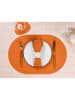 Björn 6er-Set: Tischsets in Braun/ Orange - (L)44,5 x (B)30 cm