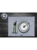 Björn 6-delige set: placemats grijs - (L)45 x (B)33 cm
