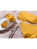 Björn 6-delige set: servetten mostergeel - (L)40 x (B)40 cm