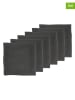 Björn 6er-Set: Servietten in Anthrazit - (L)40 x (B)40 cm