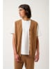 AUTHENTIC CASHMERE Kasjmieren gilet "Hugo" camel