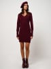 AUTHENTIC CASHMERE Kasjmieren jurk "Capelet" bordeaux