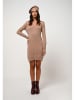 AUTHENTIC CASHMERE Kasjmieren jurk "Capelet" beige