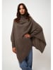 AUTHENTIC CASHMERE Kaschmir-Poncho "Carra" in Braun