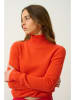 AUTHENTIC CASHMERE Kasjmieren trui "Eileen" oranje