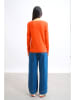 AUTHENTIC CASHMERE Kasjmieren trui "Galise" oranje