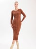 BGN Strickkleid in Braun