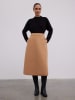 BGN Spódnica w kolorze jasnobrązowym