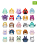 Squishmallows 25-delige set: speelfiguren "Squish-a-longs" - vanaf 6 jaar