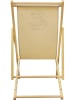 Garden Spirit Liegestuhl "La Vie Est Belle" in Beige - (B)55 x (H)79 x (T)94 cm