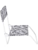 Garden Spirit Klappstuhl "Chaise" in Schwarz/ Weiß - (B)52 x (H)37 x (T)50,5 cm