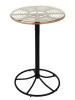 Garden Spirit Tuintafel "Surabay" naturel/zwart - (H)100 x Ø 65 cm