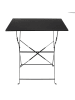 Ethnical Life Gartentisch in Schwarz - (B)70 x (H)70 x (T)71 cm