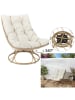 Garden Spirit Loungsessel in Creme - (B)74 x (H)88 x (T)96 cm