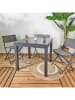 Garden Spirit Tuintafel "Haria" grijs - (B)80 x (H)75 x (D)80 cm