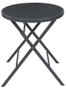 Garden Spirit Klapptisch "Elba" in Grau - (H)71 x Ø 60 cm
