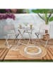 Garden Spirit Klaptafel "Elba" beige - (H)71 x Ø 60 cm